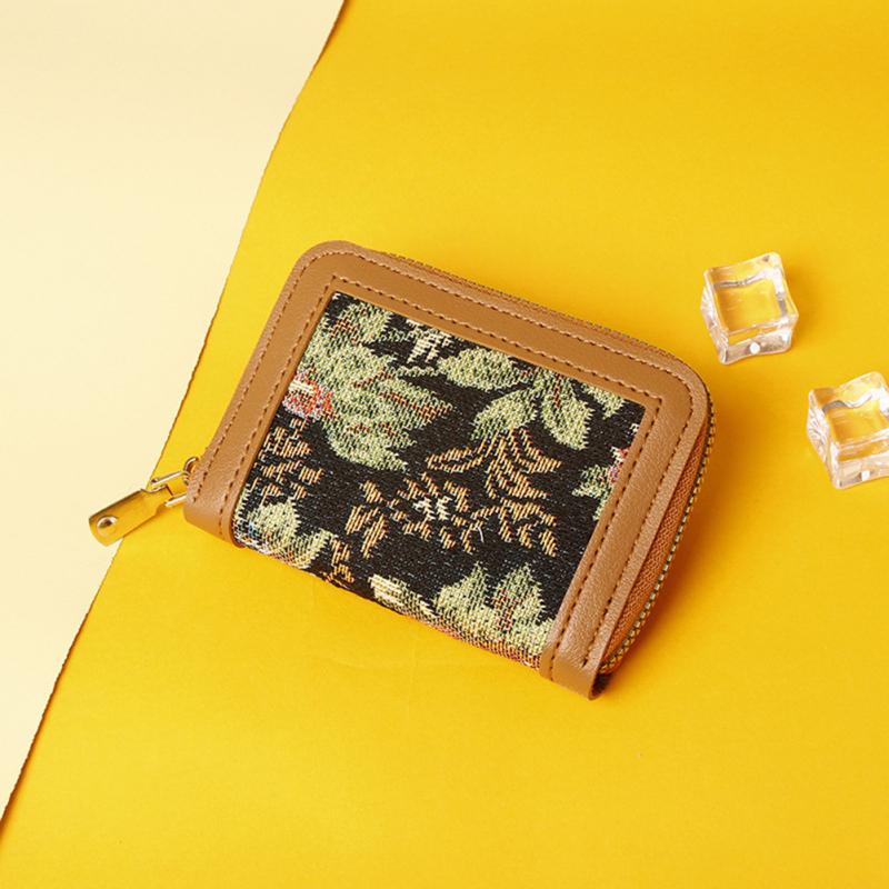 Женский кошелек с узором «гусиные лапки» из искусственной кожи, многофункциональный кошелек с несколькими отделениями для карт на молнии, портмоне для монет as the picture