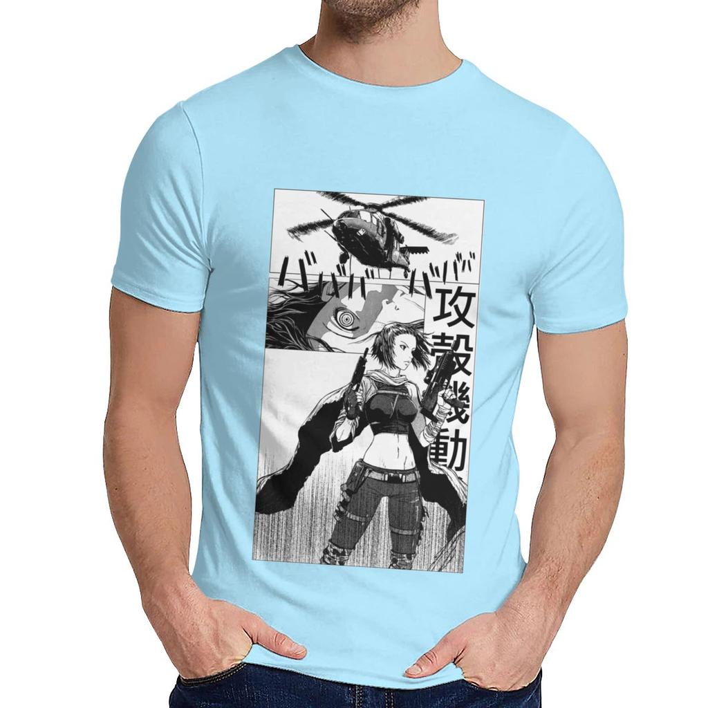 Pure Cotton Ghost In The Manga T Shirt Unisex Hip Hop Nice O Neck Camiseta
