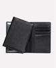 Matt Shrunken Embossed Cowhide Passport Wallet (Black) W36414