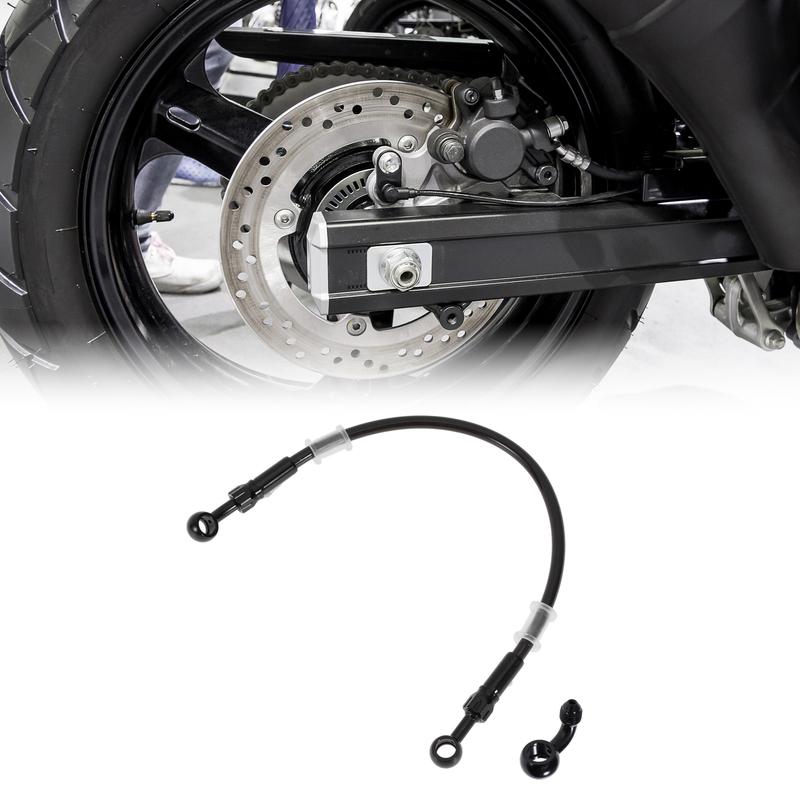UXCELL 40cm Motorcycle Brake Clutch Oil Hose Line Nylon Stainless Steel Wire Braid PU