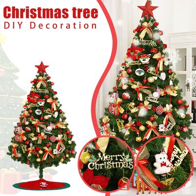 Albero di Natale Pieghevole Con Decorazioni Multiple Per Bambini Decorazione Interna Esterna Per Festa di Natale Giardino Casa, Facilmente Assemblabile