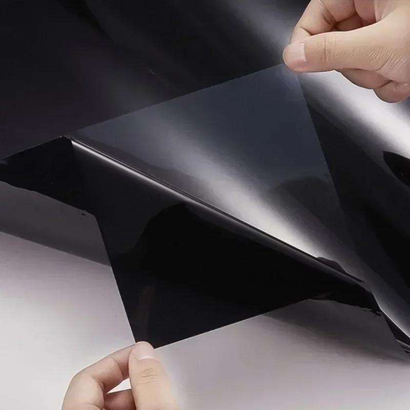 Car Window Sunshade Barrier Film Sun Protective Heat Blocking Transparent Privacy Shield PVC Material Easy Installation