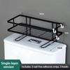 Non Perforated Toilet Storage Rack Bathroom Miscellaneous Multifunctional Home Organizer Supplies