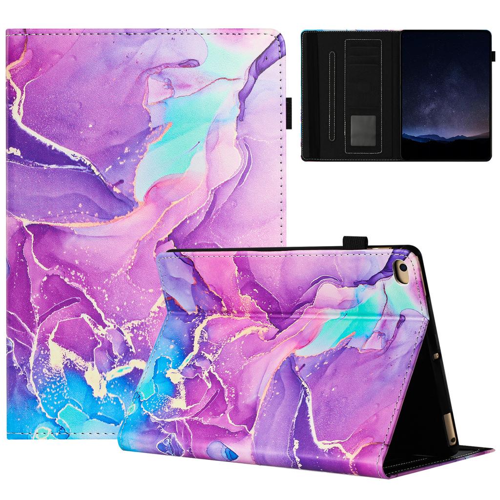 For iPad mini/mini 2/mini 3/mini 4/mini (2019) 7.9 inch Case Marble Leather Cover with Pencil Holder, Auto Wake/Sleep