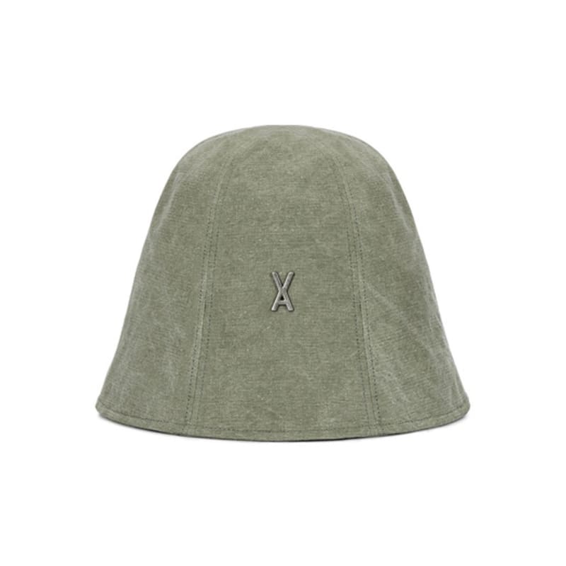 VARZAR VA Studded Pigment Round Bucket Hat Khaki