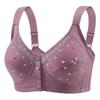 Cotton Front Closure Bras Plus Size Wireless Bralette Cotton Bra Vest Front Buckle Brassiere Comfortable Underwear S-4XL