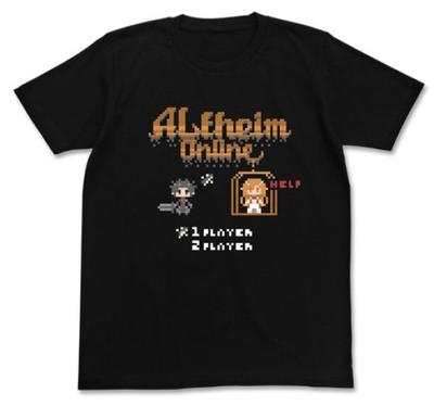 Sword Art Online ALO8bit Černé M Velikost trička