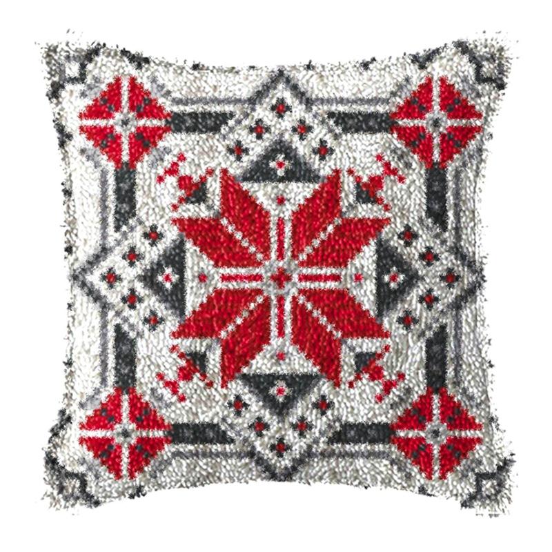 

Сделай сам, ручная вязка, вышивка, крючок для защелкивания, подушка, незаконченный материал для вышивки, наборы для ковриков с крючком для защелкивания, креативный набор для подушки, Knooppakket