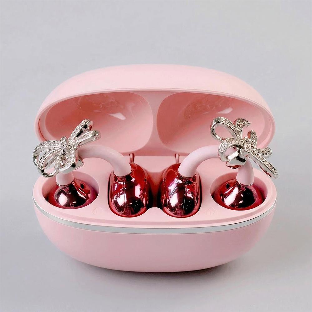 Xiaomi Bowknot Accessory Bluetooth Headphones Wireless Earbuds Stylish Bowknot Designed Bluetooth Earphones Premium Sound Quality Comfo