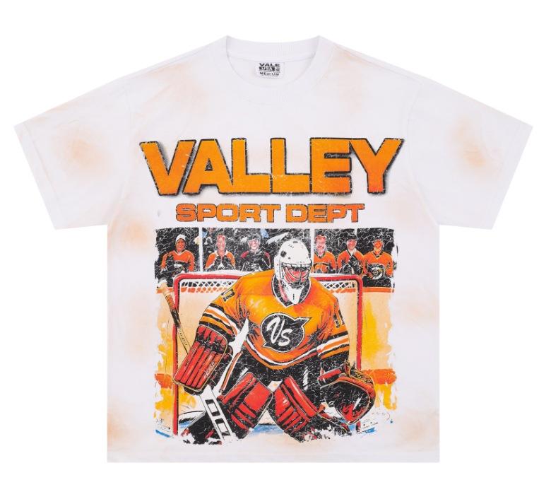 Meichao Vale New Retro Character Print Summer High Street Men and Women Loose Casual Wash Old Short Sleeve T-shirt