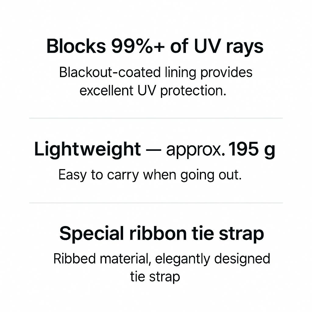 UV-erkennender Blackout-Schirm - 52cm Gelb