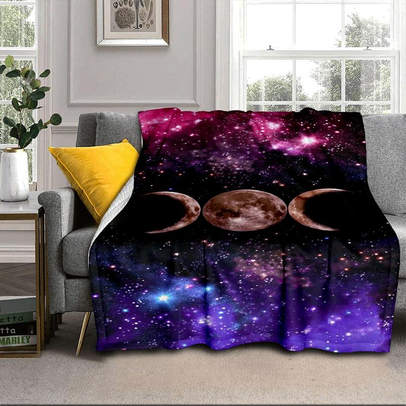 Pentagram And Moon Artwork Blanket Flannel Blanket Throw Blanket Sofa Cover Blanket Soft Premium Blanket Picnic Blanket Tv Blanket Gifts