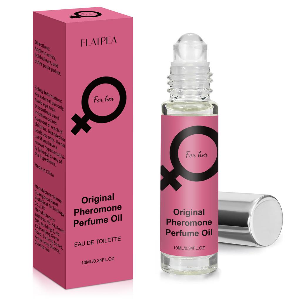 1PC Women's Pheromone Couple Roll-On Perfume, Oilfruity Floral Note, Long-lasting Fragrance, Date Alcohol-Free