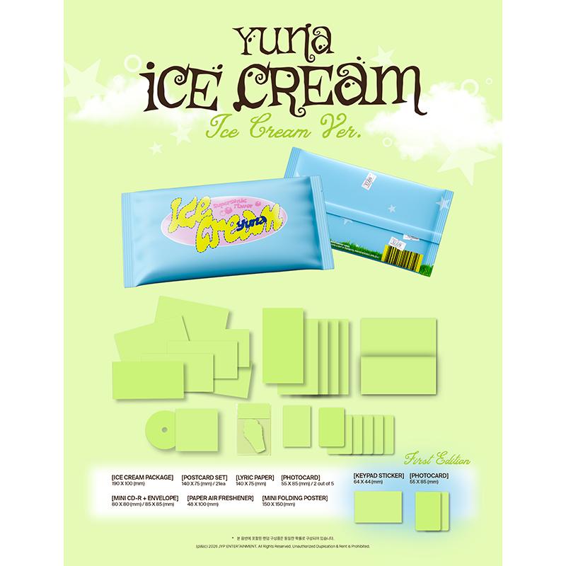 [Przedsprzedaż] ITZY YUNA - [Ice Cream] Wersja Ice Cream. (Korzyść online)