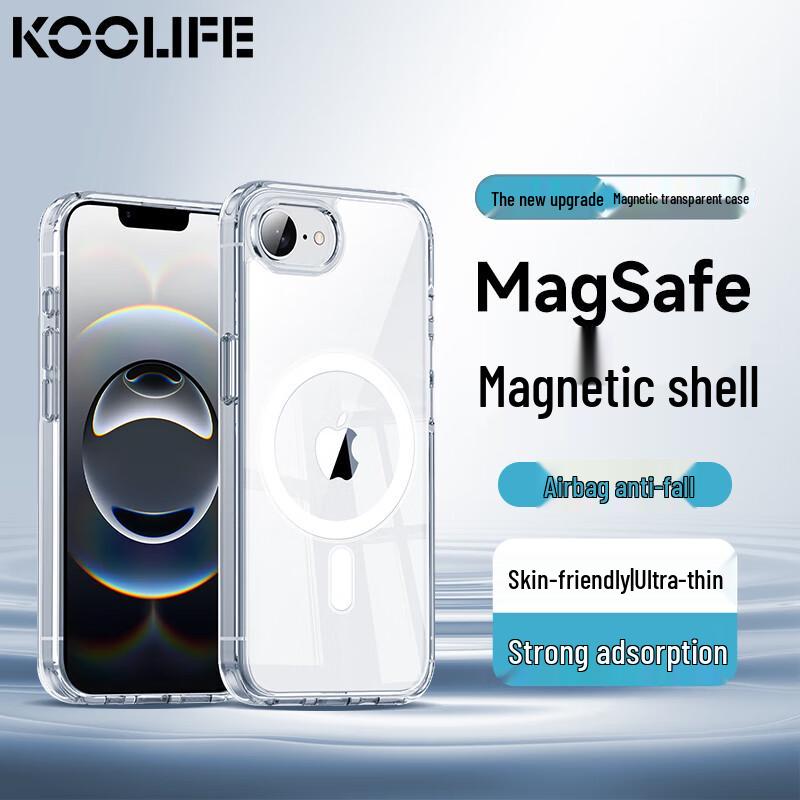 Прозрачный противоударный чехол для iPhone KOOLIFE Magsafe iPhone16e