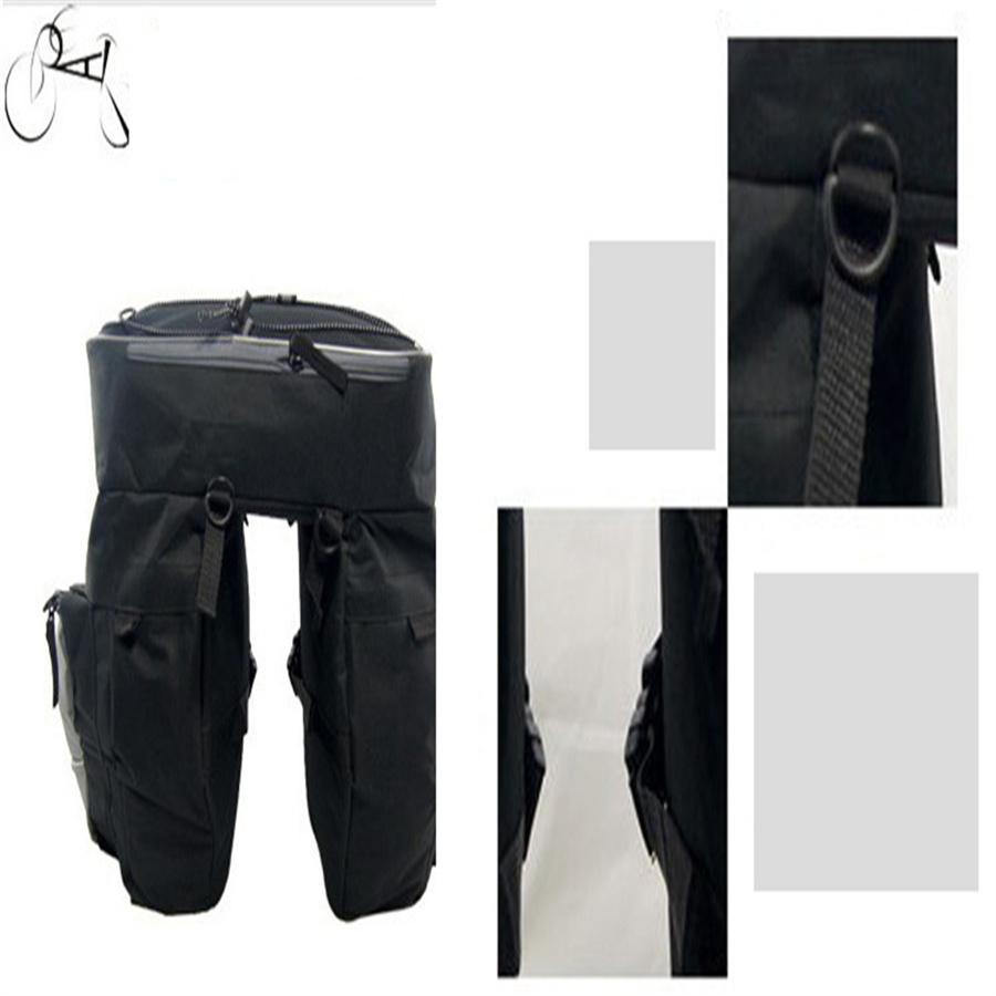 1x Motorrad Fahrrad Rücksitz Satteltasche Reisegepäck Aufbewahrungstaschen Mehrere Fächer