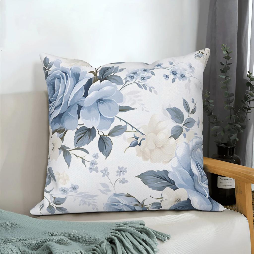 Pink Floral Home Decor Spring Flower Pillowcase Living Room Wedding Pillowcase Sofa Square Cushion Cover