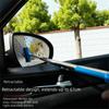 Retractable Car Rearview Mirror Wiper Stainless Steel Portable Window Cleaning Brush Handheld Glass Defogger Wiper