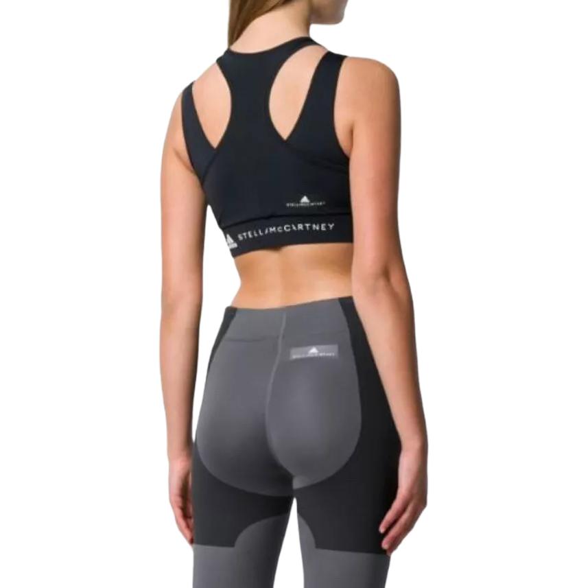 Adidas Stella McCartney Collaboration Solid Color Breathable Comfortable Round Neck Sports Bra Women Underwear Black DW9550