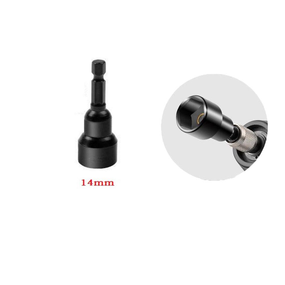 6-19mm Șurubelniță Magnetică pentru Piulițe Adaptor Soclu Adânc Capete Cheie Hexagonală 1/4 inch Oțel Crom-vanadiu Soclu Adânc Soclu Hexagonal 1/4