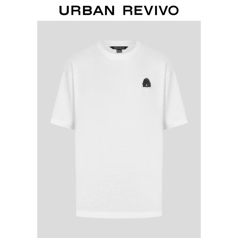 UR Men's 2025 Autumn Embroidered Loose Short Sleeve T-Shirt