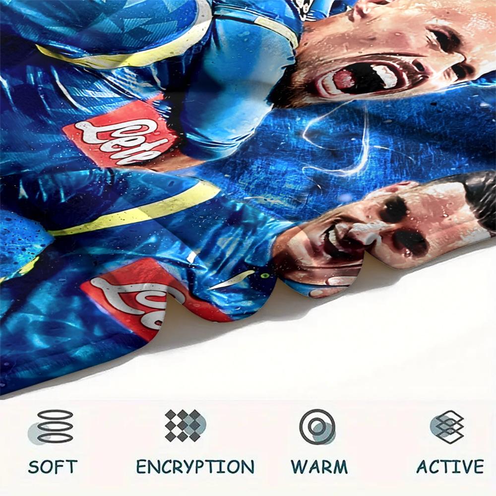 Napoli Football Team,pattern Flannel Blanket, High quality Comfortable for All Seasons, Home Decor, Warmth and Comfort, Perfect for Gifts.