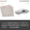 1965 Ford Mustang Sports Car All-Metal 3D DIY Model Puzzle - No Glue Required