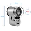 50x Handheld Magnifying Glass Mini Pocket Microscope Loupe With Led Uv Light Jeweler Magnifier For Currency Detection