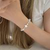 Bracelet Perle Irregulière Forme Spéciale Française Bracelet Femmes Niche Luxe Léger Exquis Doré Demi-Bracelet Bracelet Accessoires