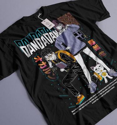 Dandadan Okarun T-shirt Okarun Momo Ayase Team Gift Exclusive Shirt All Size