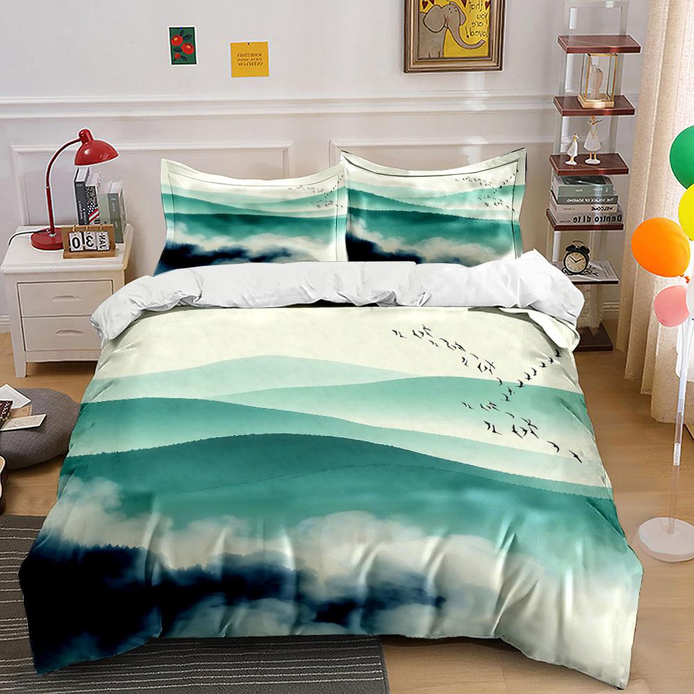 Elegant Nature Landscape Art 3Pc, Soft Comfortable Duvet Cover Bedding Set Included 1*Duvet Cover & 2*Pillowcases, Gift
