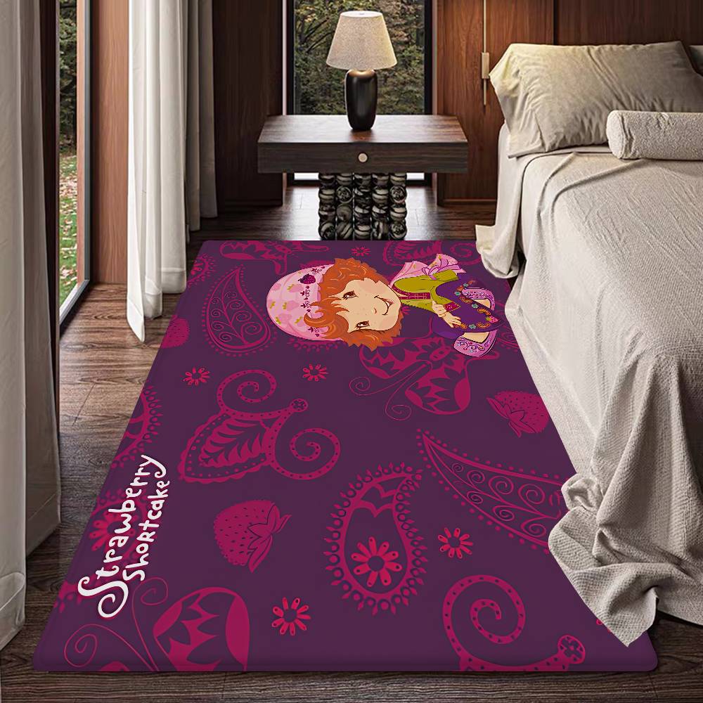 S-strawberry-shortcakeS Room Mats Anti-slip Absorb Water Long Strip Cushion Bedroon Mat Household Carpets