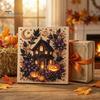 Artisanat Créatif Halloween Perles Bijoux Kit Perles Imitation, Kit Peinture DIY Citrouille Fantôme Ensemble d'Artisanat 3D pour Adultes, Murs Faits Main Idées Cadeaux Créatifs pour Fêtes
