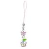 Butterfly Phone Chain Ornament Four Leaf Clovers Beaded Cellphone Pendant Phone Lanyard Bag Charm for Fashion Individual