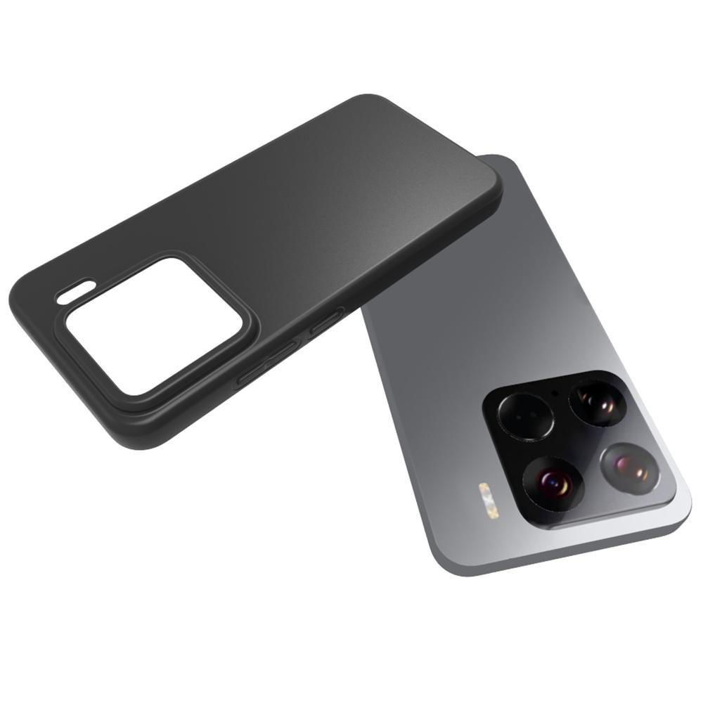 

10Pcs/Pack For Xiaomi 15 Case Anti-Fingerprint Soft TPU Protective Cover Black