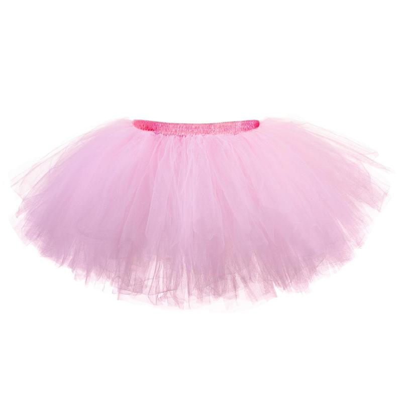 Tutu Running Skirt Mini Skirt 6-Layer Tulle Tulle Skirt Sexy Ballet Skirt Tiered Skirt Petticoat Fluffy Layered Tulle Tutu Skirt