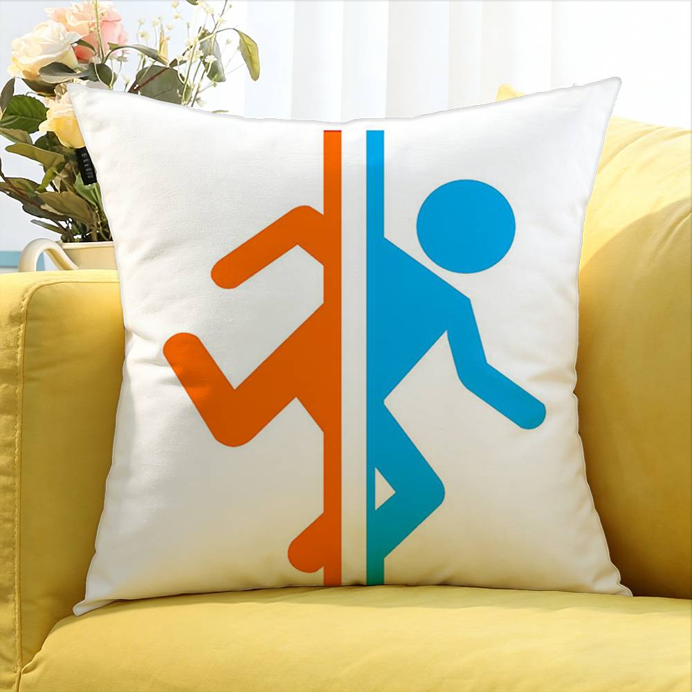 1Pc Portal 2 Game World Various Sizes Square Pillow Case For Car Home Bedchamber Decor