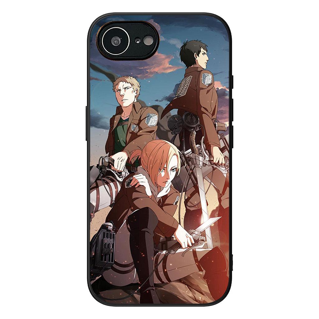 Attack Jaeger on titan Eren Anime Levi Case for Samsung Galaxy A36 A17 A26 A07 A35 A54 A53 A13 A33 A34 S8 S9 S20 S21 FE S10 Plus