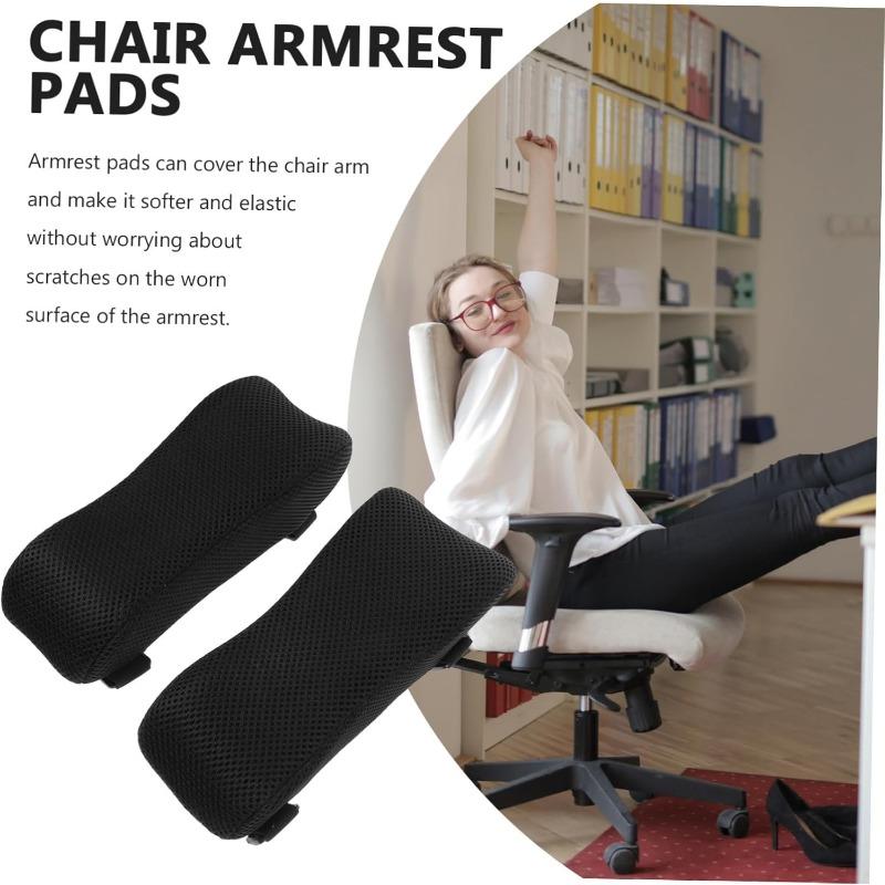 Set of Office Chair Armrest Pads Elbow Pads Memory Foam Support Pads Gaming Chair Armrest Pads Chair Arm Pads