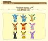 25cm Medium Eevee Plush Doll - 9 Designs with Tag: Fairy, Fire, Water, Ice, Sun, Sitting Open-Mouth