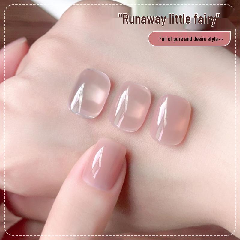 Summer 2025 Ice Transparent Nude Nail Gel Polish - Popular Whitening Jelly Color Series