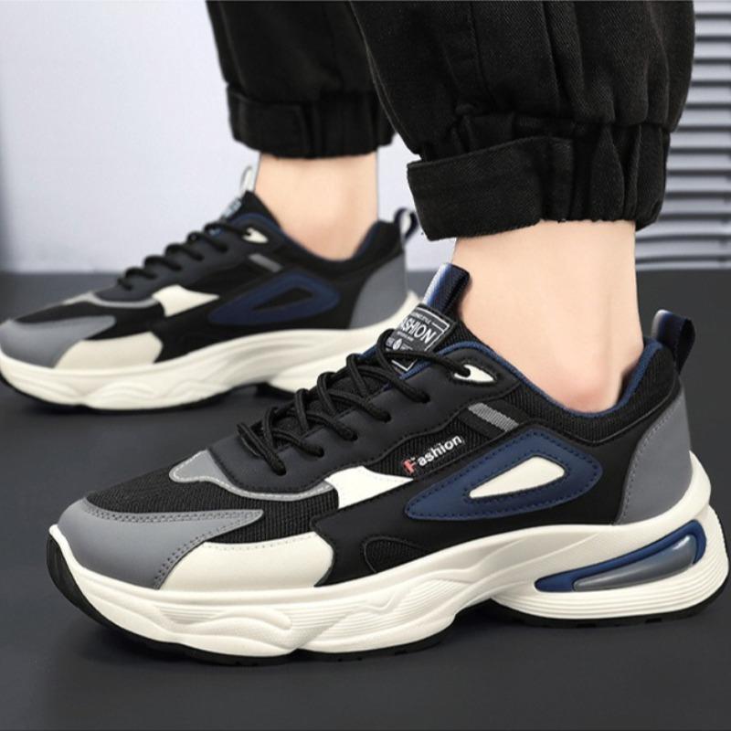Men's Shoes Youth Student Sports Shoes Mesh Breathable Casual Oes Tennis Training Shoe Lace Up Platform Shoes for Men's Sneakers