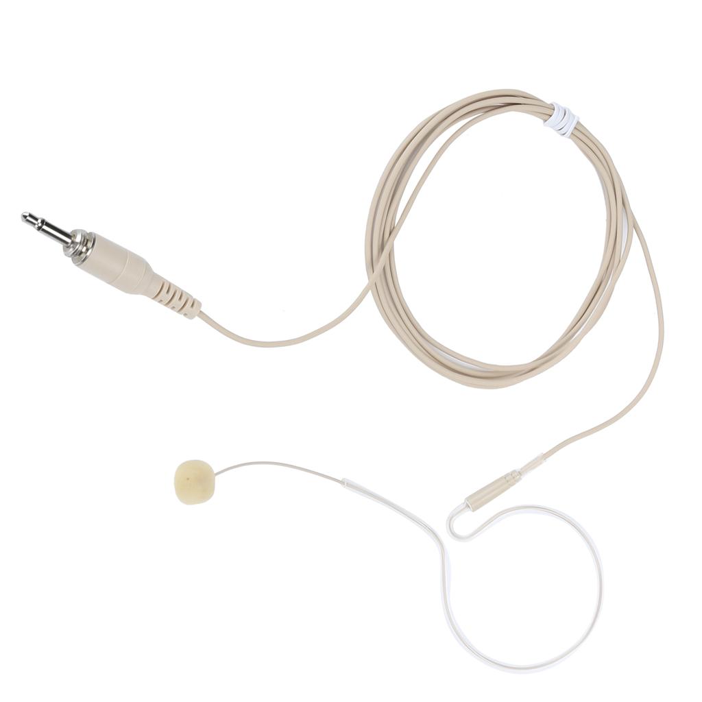 3.5MM Jack Single Earhook Microphone Headset Screw Condenser Microphone for Karaoke