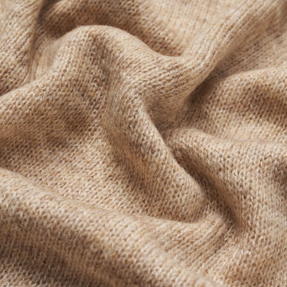 VERNO [Casual] Alpaca Piping Crew-Neck Knit Beige