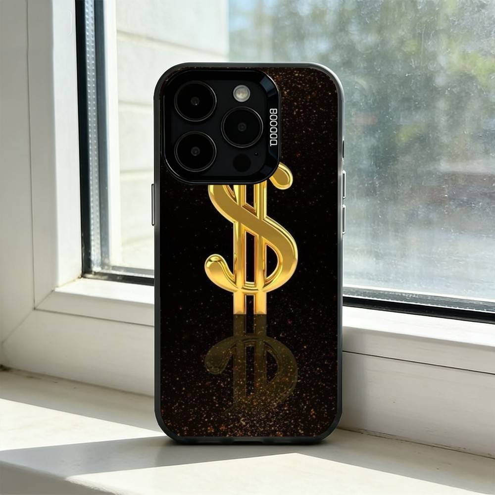 Money Gold A-Art Phone Case For iPhone 17,16,15,14,13,12,11 Plus,Pro Max,XS,Colorful Silver Phone Case Funda Cover