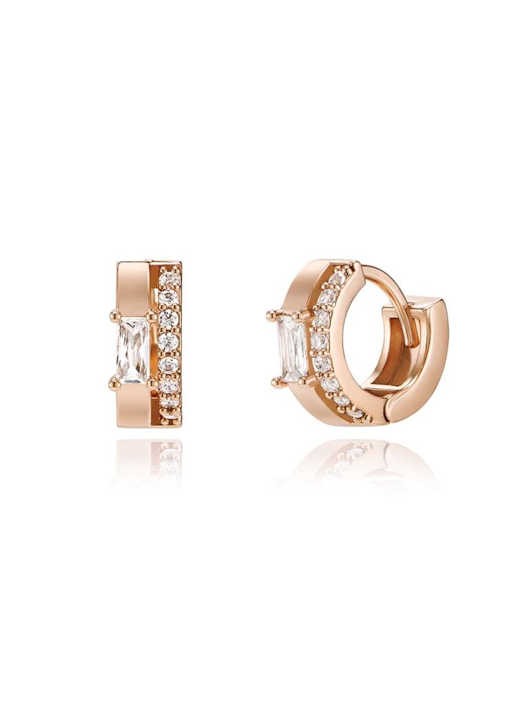 14K Two-Line One-Touch Earrings (Gold Filled) C24EGF140