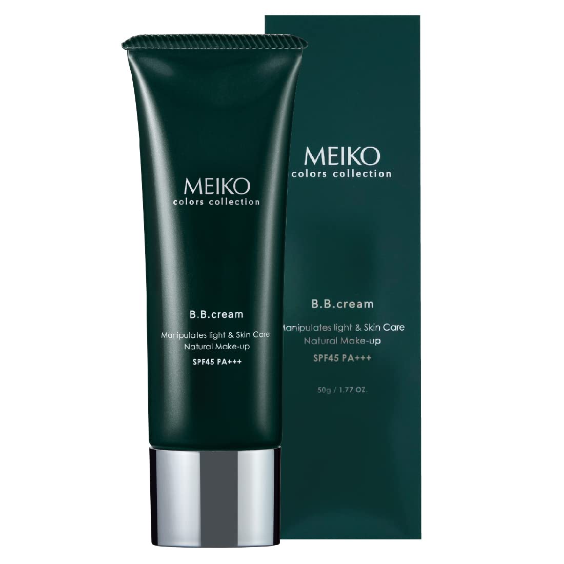 

BB Cream FC Light Beige 50g (SPF45 PA+++ Makeup Base Sunscreen Glowing Skin Stem Cell Formula) [MEIKO MC Collection]