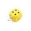 1pcs Soft Elastic Toys Color Solid Point Dice Side Length 6cm Anti Stress Big Sponge Dice Finger Training Toy For Children