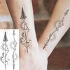 1 Blatt Totenkopf Schmetterling Rose Temporäre Tattoos Für Frauen Männer Hände Fuß Nacken,Temp Fake Tattoo Aufkleber Langanhaltend Wasserdicht