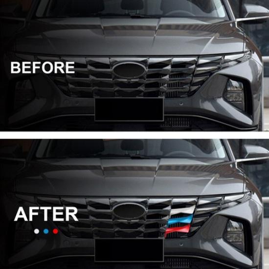 For Hyundai Tucson Car Accessories - Front Grill Grille Strip Cover Trim